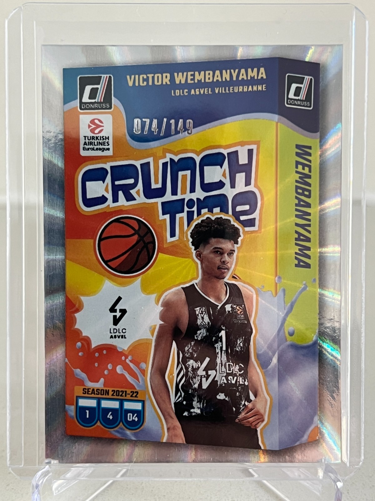 Victor Wembanyama 2024 Donruss EuroLeague #2 Crunch Time - Laser 
