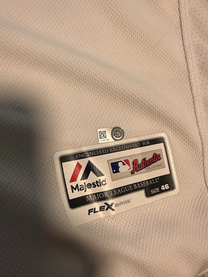 Parche inaugural Jason Hursh Atlanta Braves 58 (2017) camiseta 46 (en el campo/MLB) Foto 2 de 4