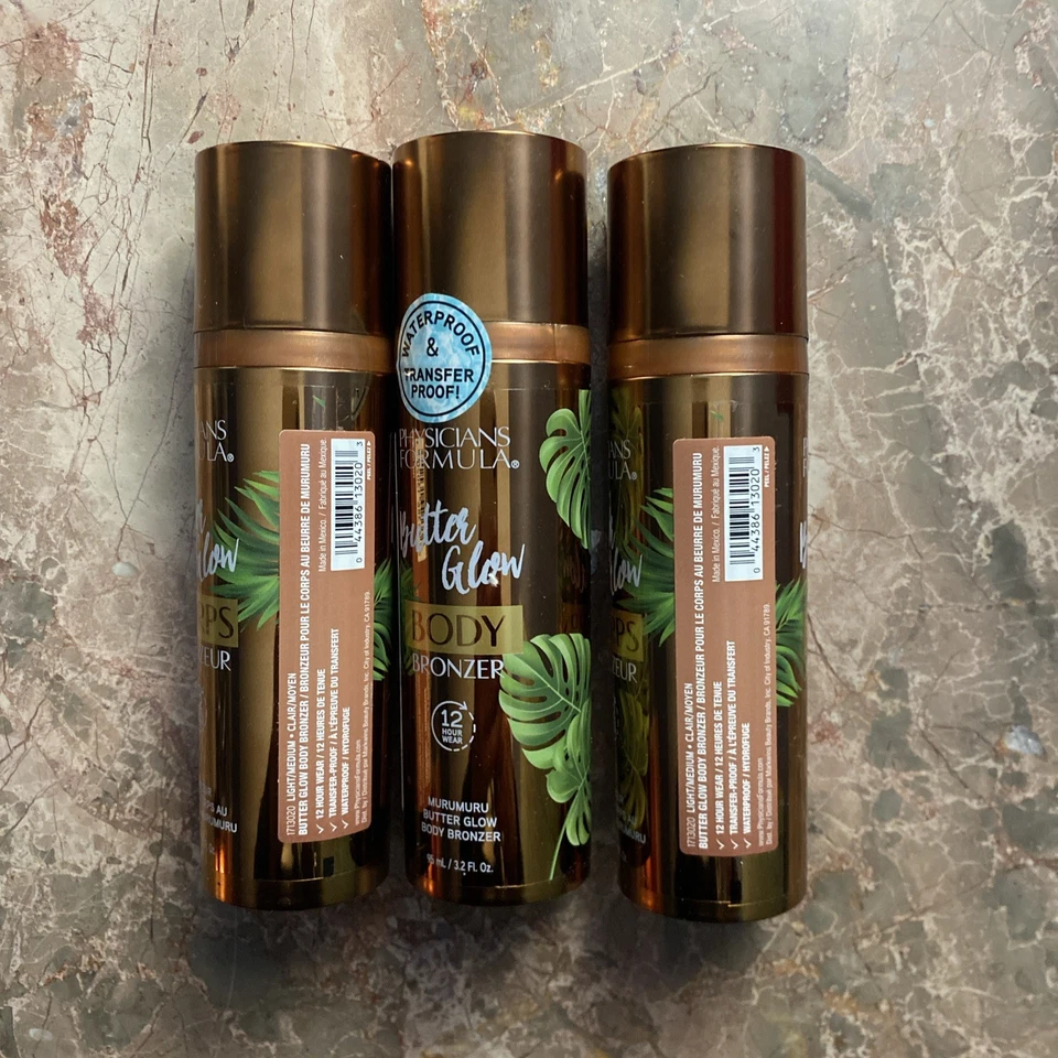 Lot Of 3 Physicians Formula Butter Glow Body Bronzer 3.2 Oz Fast Free Shipping - Image 2 of 3