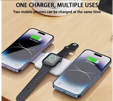 3 in 1 Wireless Magnetic Charger Fast Charging Dock Station Portable Foldable St