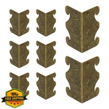 uxcell 8pc Bronze Metal Corner Protectors