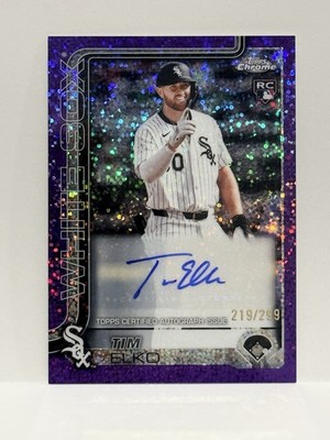Topps Chrome Update 2025 Tim Elko White Sox Rookie Auto Purple
