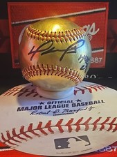 David Ortiz Autograph Signed 2013 All-Star Logo Baseball Beckett Holo Boston 