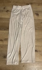 Juicy Couture Women  s Ivory Velour Sweatpants Pull On W/ Draw Juicy Size Small