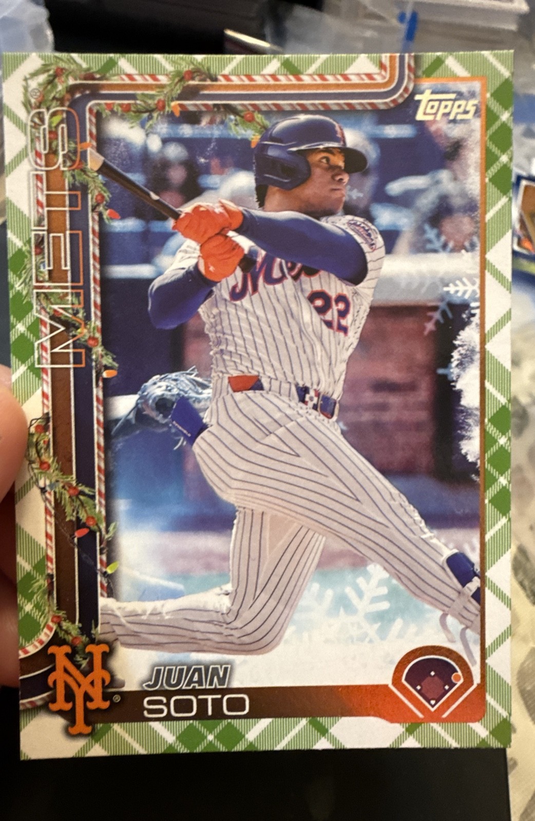 2025 Topps Holiday - Juan Soto #H150 Holiday Green Plaid
