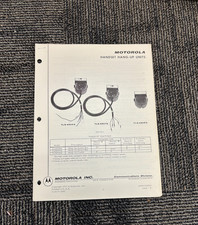 Vintage Motorola Handset Hang Up Units TLN4504 BEPS-6766-O Operating Manual