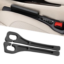 Car Seat Gap Filler Organizer 2 PCS Black Universal Seat Gap Plug Blocker Anti-D