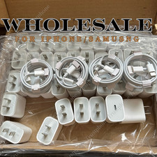 20W USB-C Fast Charger Lot For iPhone17 16 15 14 13 12 11 Pro Max X Type C Cable