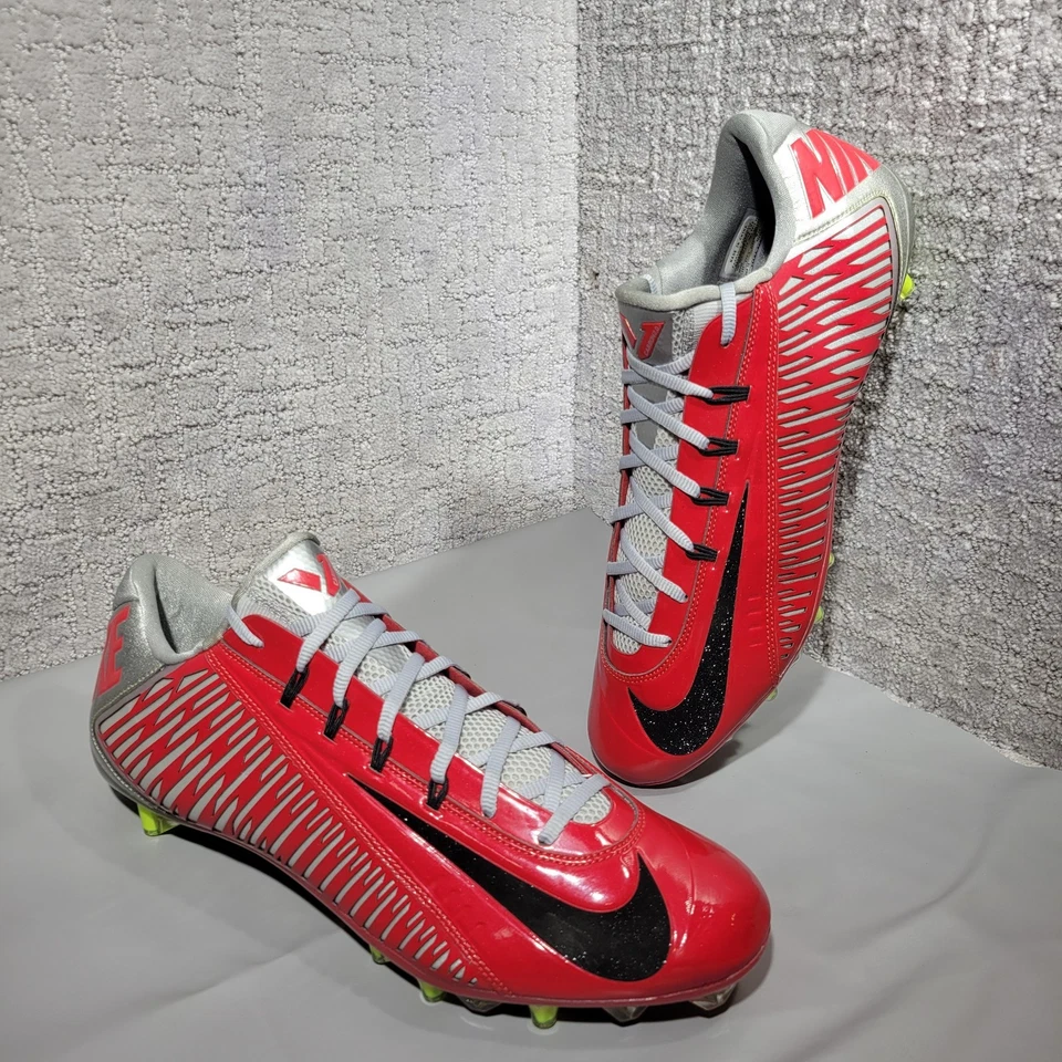 Nike Vapor Carbon Elite 2014 TD Ohio State Men's Size 15 Red Black Silver - Image 2 of 4