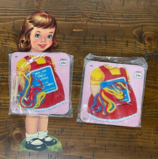 Vintage Sew-on Sally's Clothes Statuette Doll - Lowe 2990 - New - 14" Tall