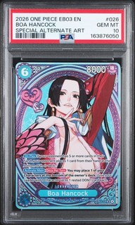 2026 ONE PIECE EB03 EXTRA BOOSTER ONE PIECE HEROINES BOA HANCOCK PSA 10