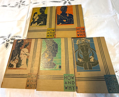 The How and Why Library Books - Mid-20th Century Set of Five Hardcover (1943)