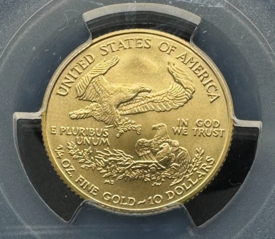 2008-W $10 AMERICAN GOLD EAGLE BURNISHED PCGS SP70 9XEDA25 - Image 4 of 4