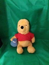 Winnie the Pooh Plush 1994 Teddy Bear With Honey Pot Stuffed Animal 13" Tall