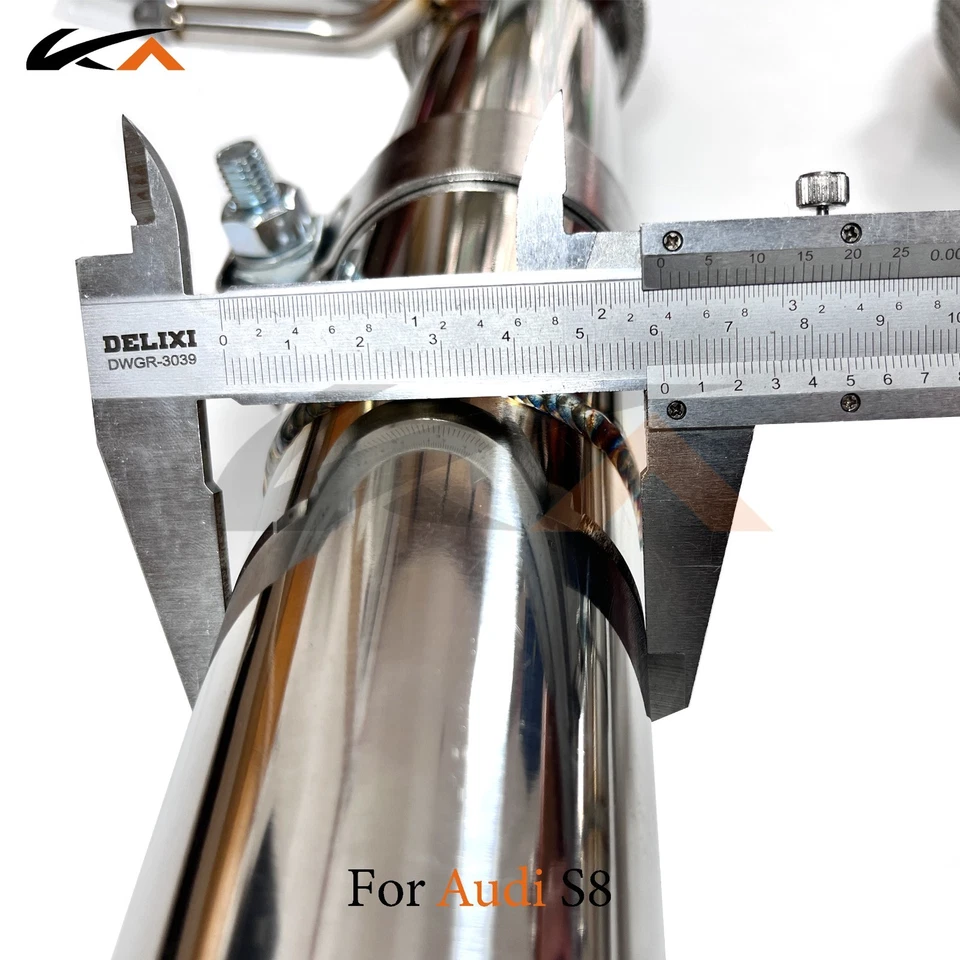 Tubo de escape delantero KA SS para Audi S8 4H 4.0T Foto 4 de 4