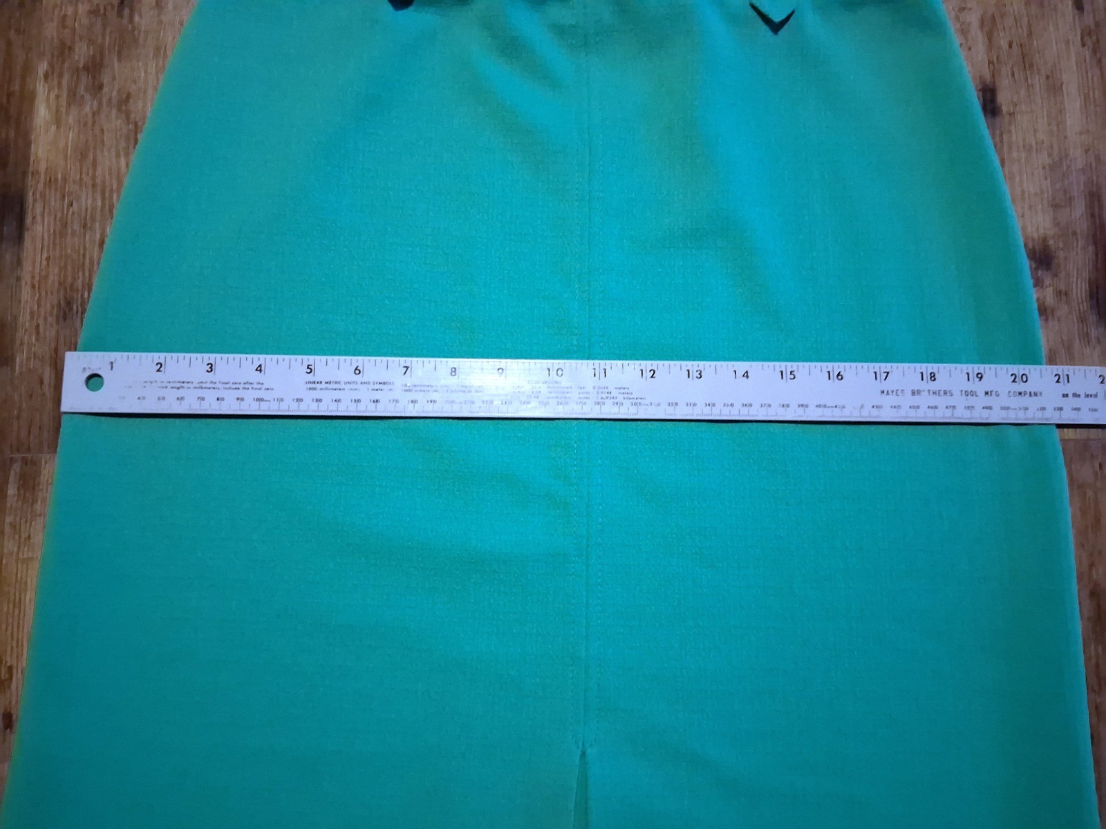 Vintage 70s DEVON Doubleknit POLYESTER SKIRT Gree… - image 4