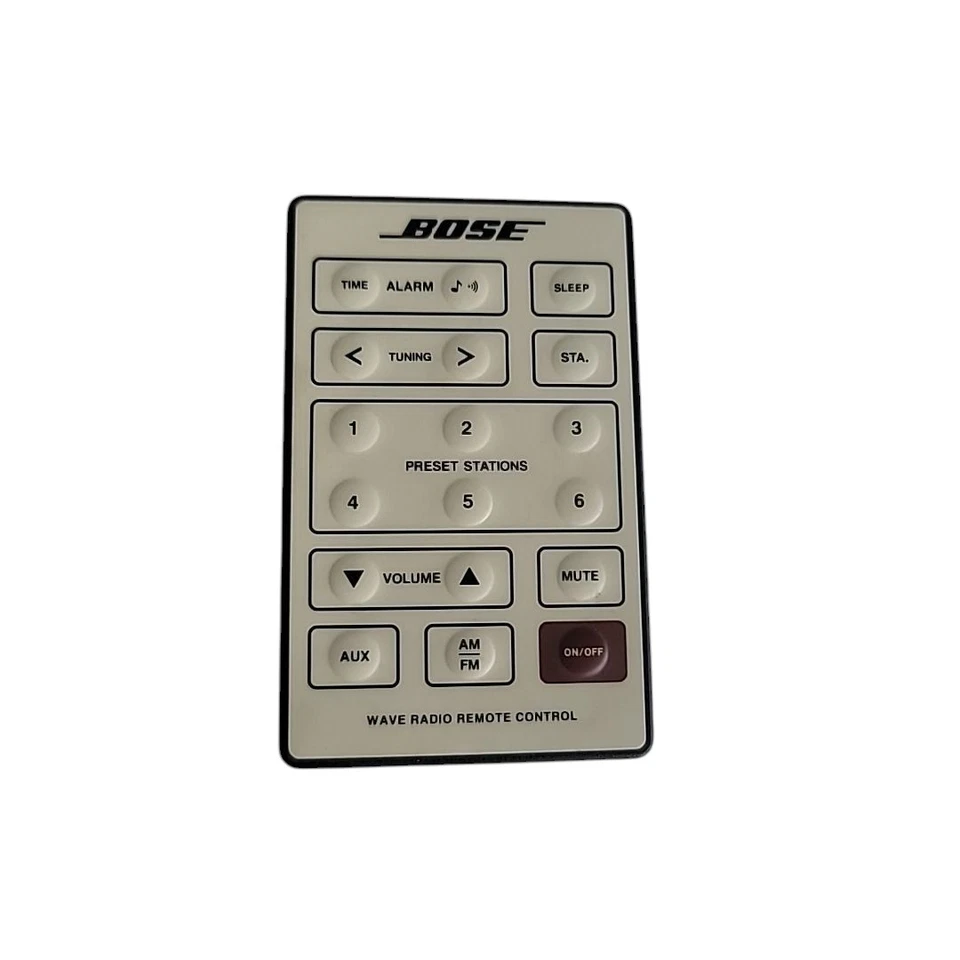 Bose Wave Radio Model AWR1-1W Alarm Clock AM/FM Radio (White) w/ Remote - Manual - Image 2 of 4