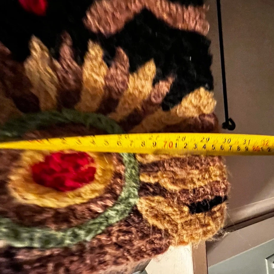 Alfombra de dispersión de girasoles Jellybean Provence 20" x 30" aspecto de lana lavado a máquina Foto 3 de 4