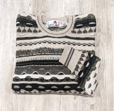 Vintage Coogi Style 3D Knit Textured Florence Tricot Mens XL Sweater Crewneck