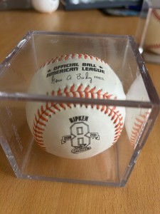 Official Cal Ripkin Jr Game Iron Man Game Ball Baltimore Orioles