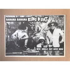 KING KURT BANANA BANANA MEMORABILIA original PSYCHOBILLY music press advert from