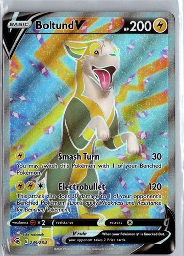 Boltund V 249/264 Fusion Strike Pokemon TCG Holo Ultra Rare NM