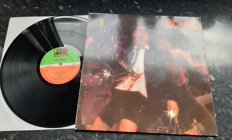AC/DC - Rare Irish Press LP - IF YOU WANT BLOOD YOU'VE GOT IT - 1978 - ATLANTIC - Image 2 of 4