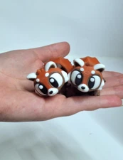 3D Printed Gift Articulating Cute Mini Flexi  Animal  Red Panda  lot of 2