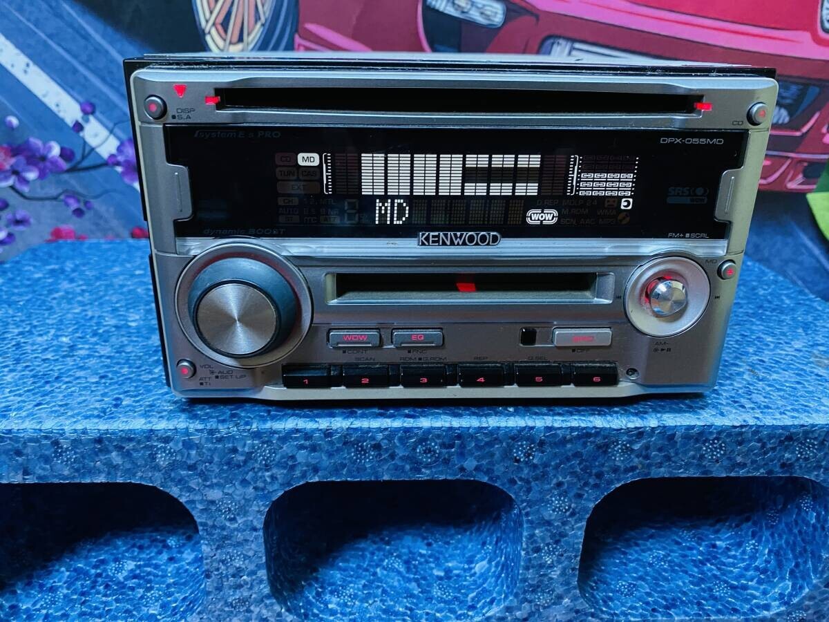 ◇【 DPX-055MD】整備済 KENWOOD CD/MDデッキ◇a ◇DPX-055MD整備済