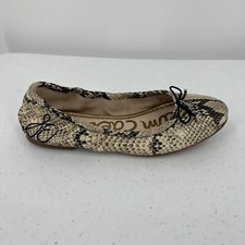 Sam Edelman Felicia Beach Multi Pacific Snake Leather Ballet Shoes Slipper 7