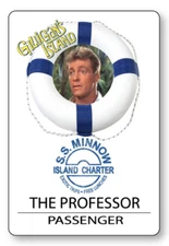 PROFESSOR GILLIGANS ISLAND S.S. MINNOW NAME BADGE HALLOWEEN COSPLAY PIN BACK