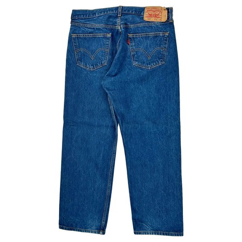 501 Levis Jeans - 34 W 27 L Blau Baumwolle