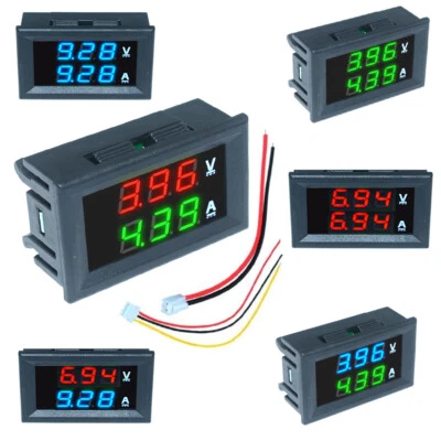 MARKENLOS DC 100V 10A Digital Dual LED Display Voltmeter Ammeter Voltage Current Meters