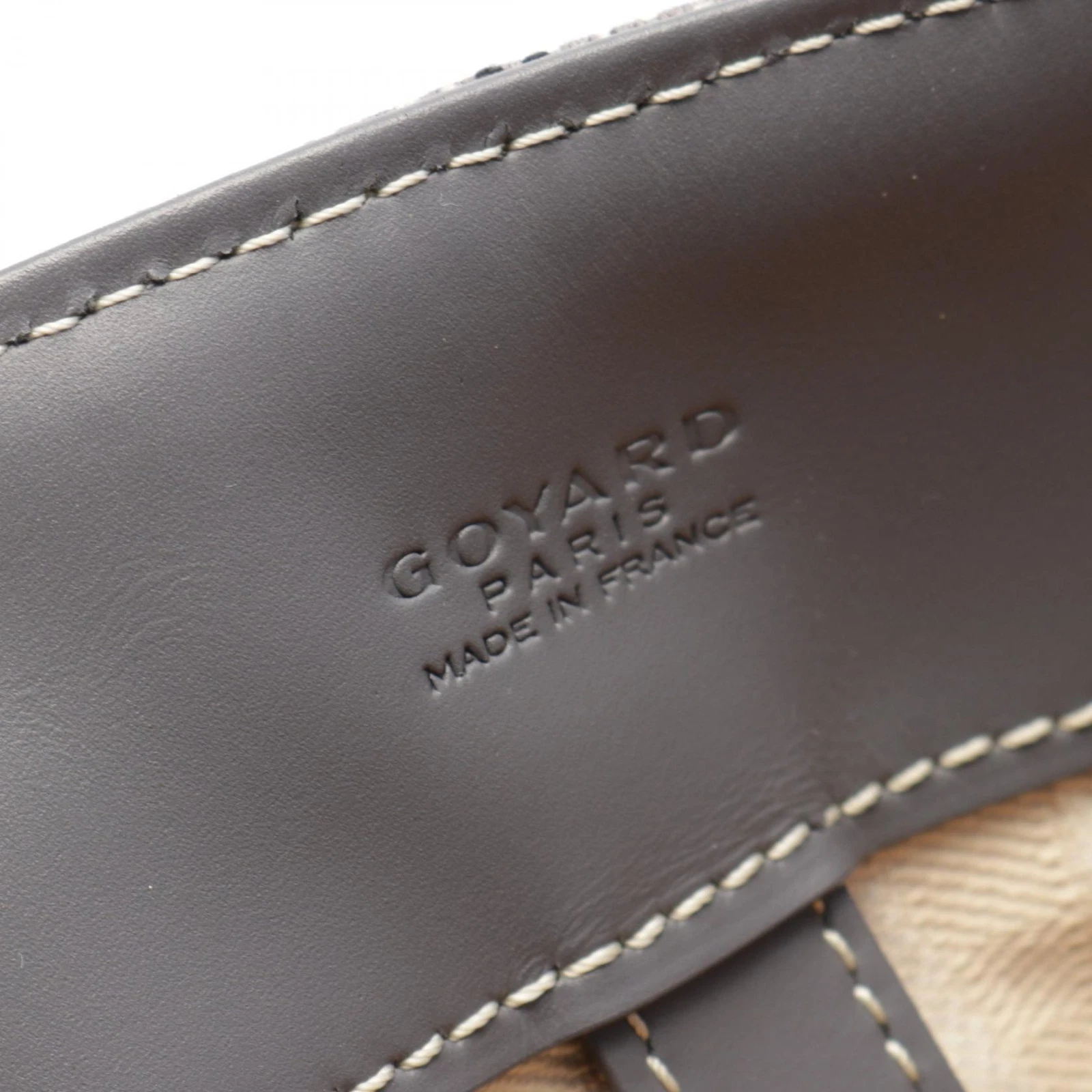GOYARD Sac Voltaire Borsa a tracolla Borsa a tracolla Tela Pelle Grigio Usata