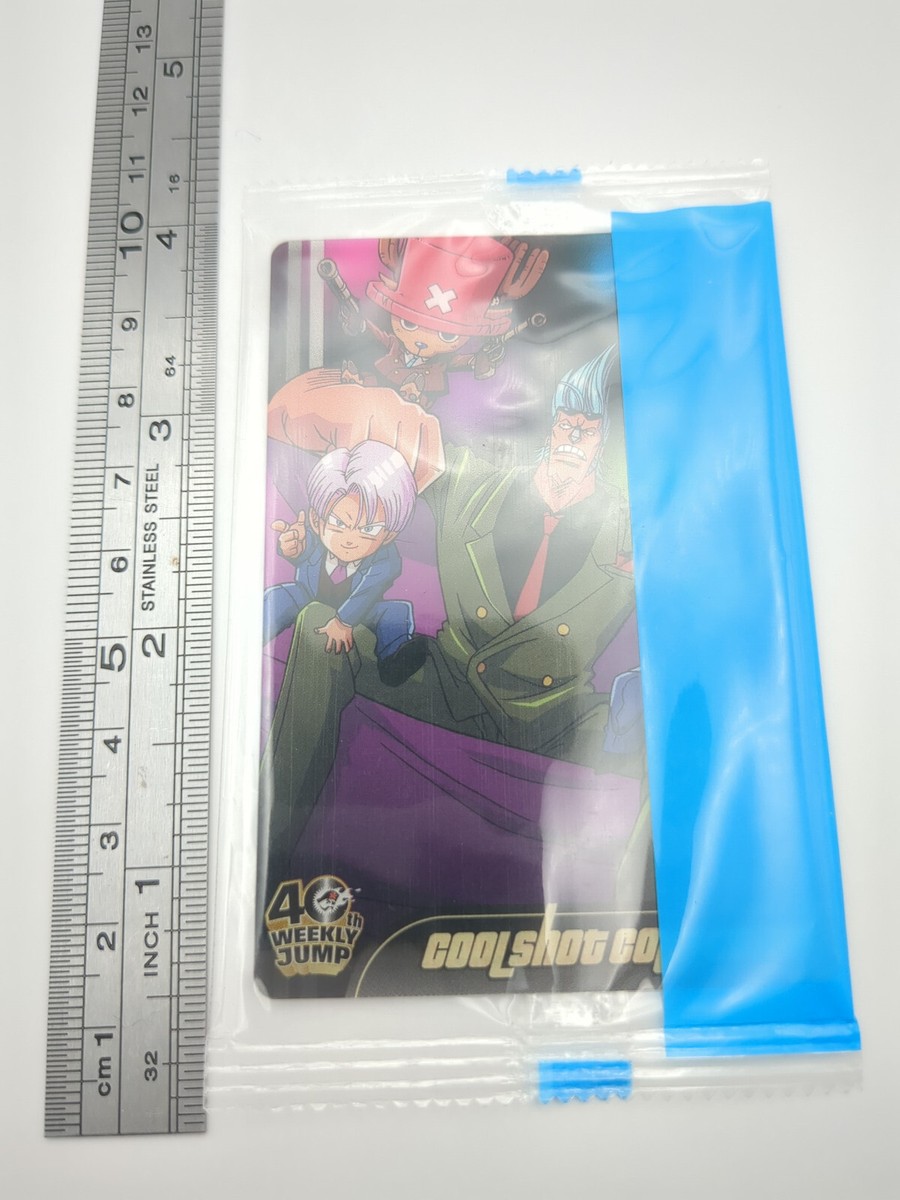 Chopper Franky Trunks Dragon Ball One Piece wafer card JUMP 40th