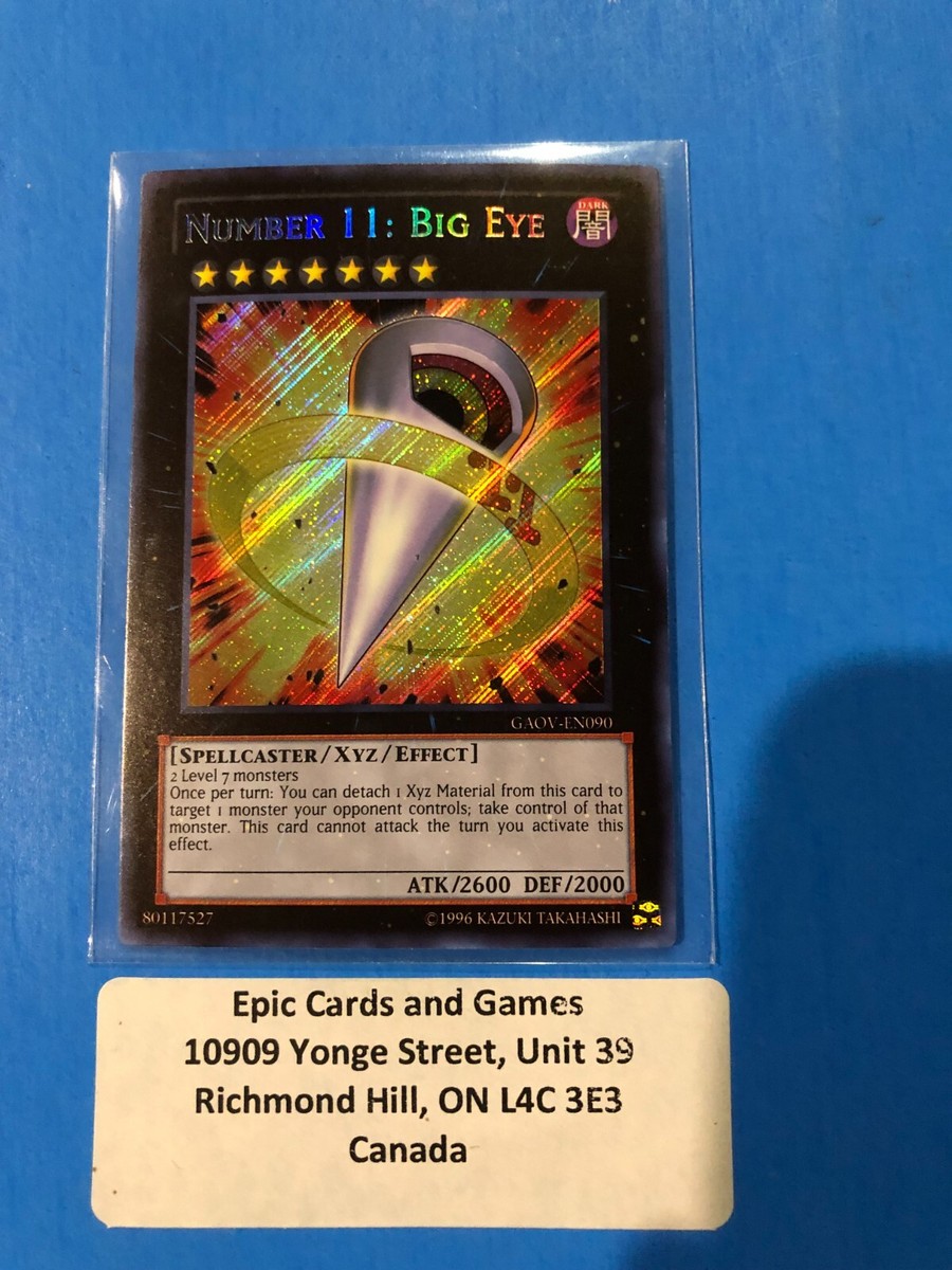 遊戯王泰亜版Number 11: Big Eye (No.11ビッグ・アイ) Amazon.co.jp: 遊戯王カード Number 11: Big Eye/No.11