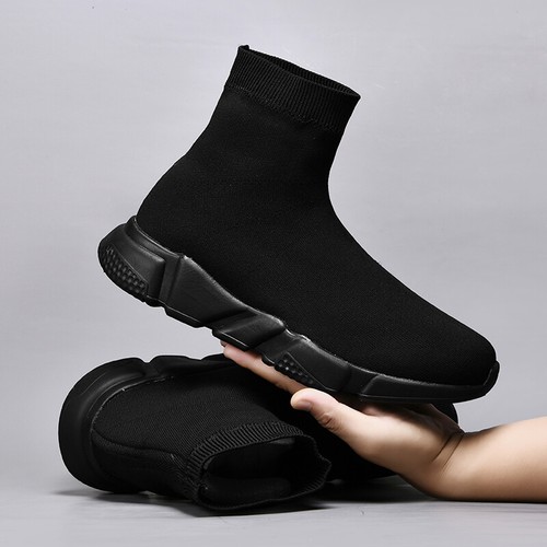 Herren High Top Socken Turnschuhe Laufen Sport Turnschuhe Wandern Fahren Stiefel - Bild 15 von 18