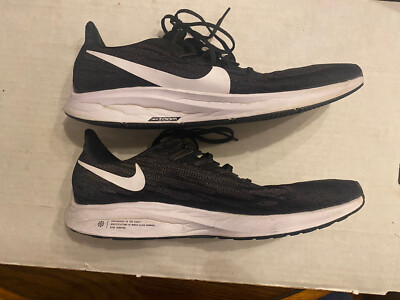 Nike Air Zoom Pegasus 36 Black White Running Shoe AQ2203-002 Mens Size 13 B182