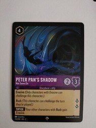 Peter Pan's Shadow 55/204 Rise of the Floodborn Super Rare Lorcana