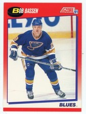 1991-92 Score Canadian Bilingual Bob Bassen #179