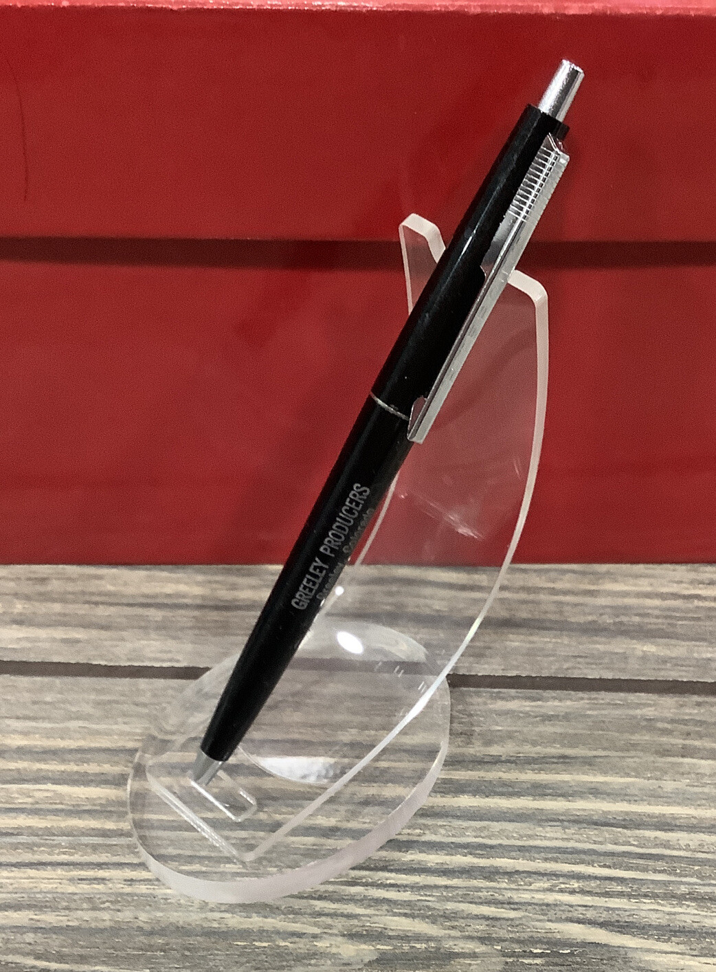 Vintage Pen Greeley Producers Colorado Black Silver Ritepoint