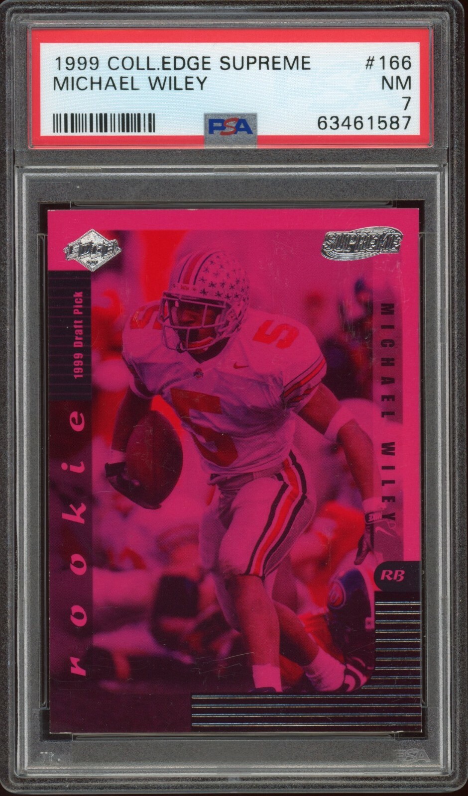 1999 Collector's Edge Supreme #166A Michael Wiley SP PSA 7 - TOP POP