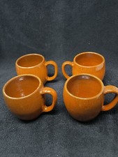Ben Owens Master Potter Large Red Ware / Brown Coffee Mugs