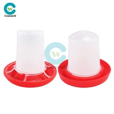 Chicken Feeder Drinking Waterbowl Poultry Quail Bantam Food Water Farm Feeding