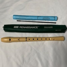 Baroque Fingering Soprano MIE Renaissance 2-Piece Recorder with Case