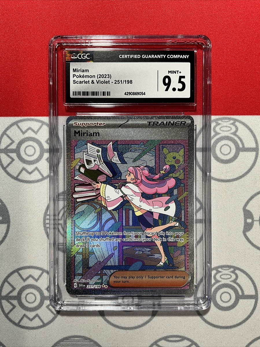 ★ william30483 NEW CGC 9.5 MINT+ 2023 Pokemon Scarlet & Violet Miriam #251