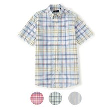 Cremieux Men's Multi-Color Short-Sleeve Button Down Shirt XL