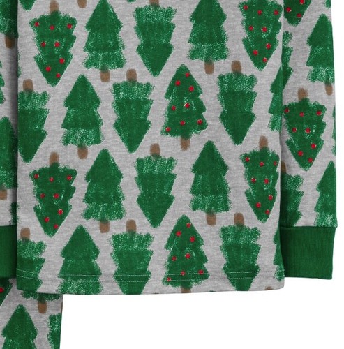 NWT 7 boy girl 2 pc carters christmas trees pine pajamas matching family pjs - Picture 3 of 6