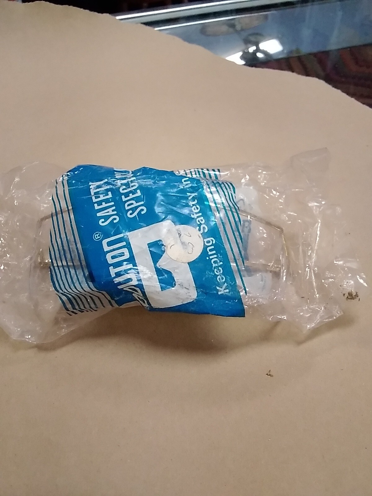 Bouton Safety Glasses Square Gold Frame clear Glasses Gem