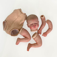 19in Newborn Baby Reborn Doll Kit Soft Vinyl Already Painted Doll Parts Toy Gift